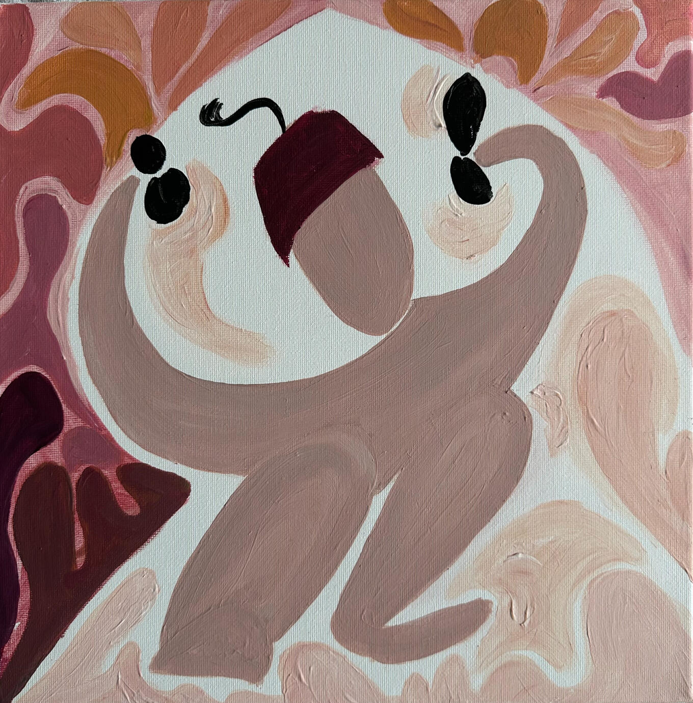 Abstract painting by Rim Fartat, 2025, acrylic on canvas