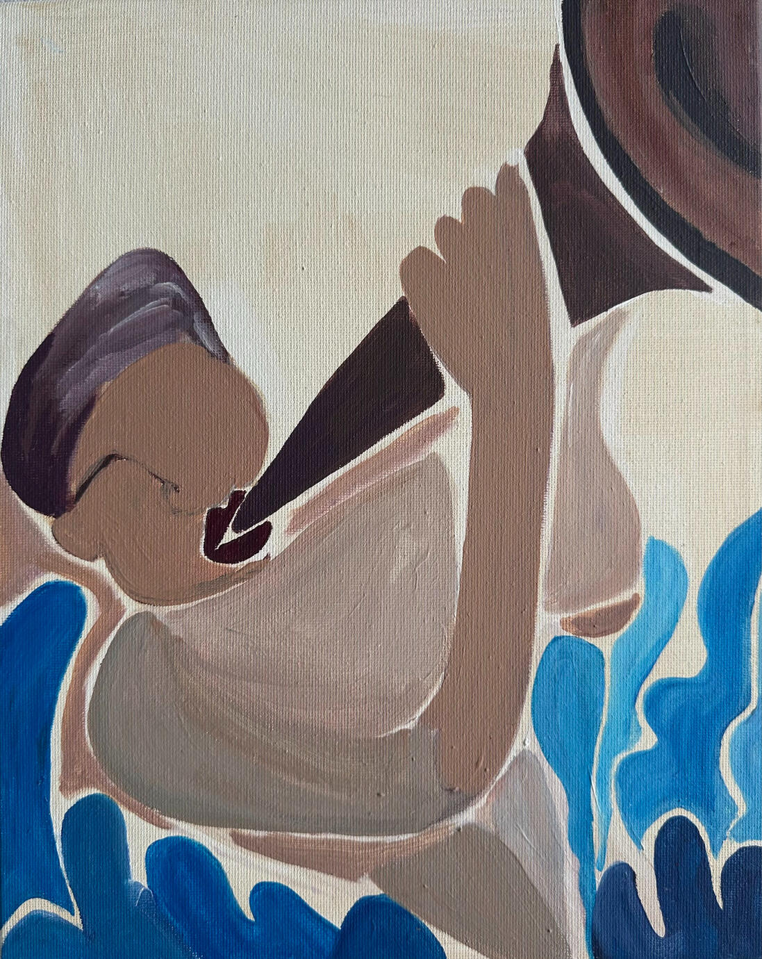 Abstract painting by Rim Fartat, 2025, acrylic on canvas