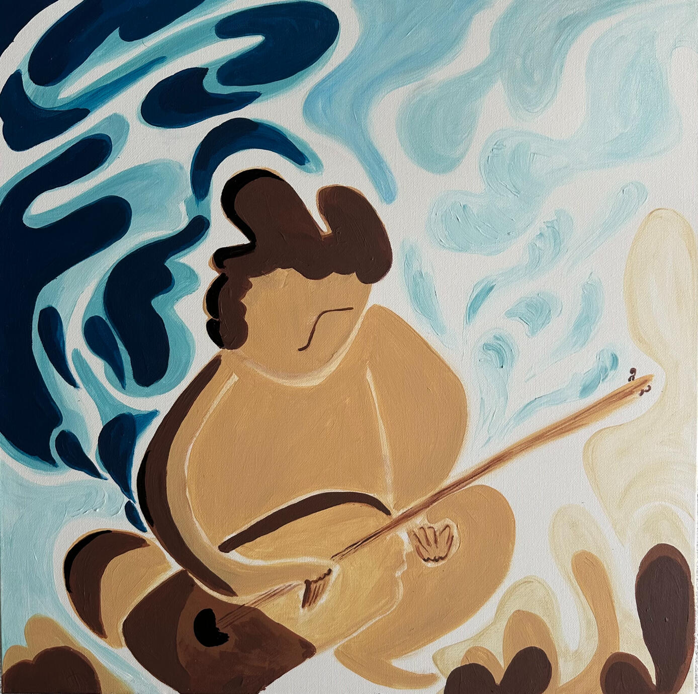 Abstract painting by Rim Fartat, 2025, acrylic on canvas