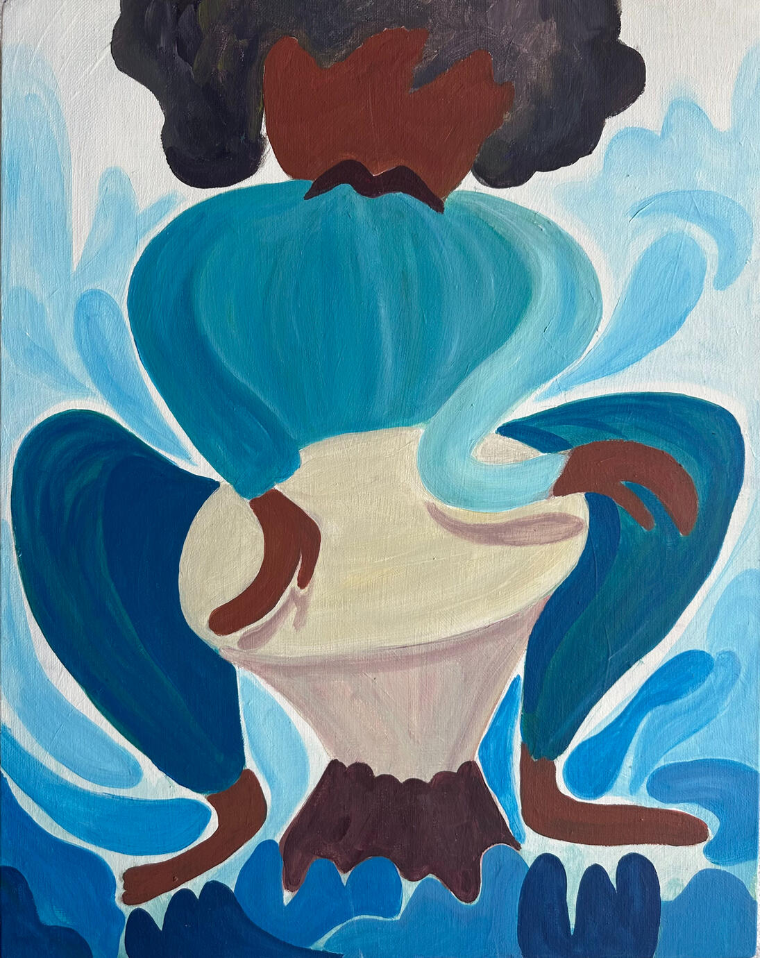 Abstract painting by Rim Fartat, 2025, acrylic on canvas